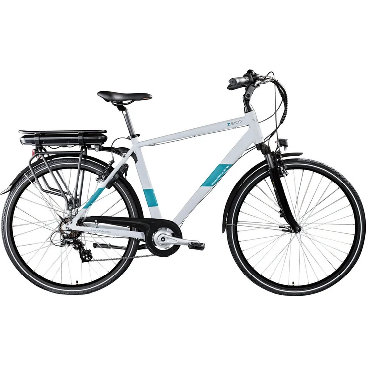 Zündapp E-Bike Trekkingrad Z807, 7 Gang Shimano Altus, Heckmotor 468 Wh, für Tourenfahrer, komfortabler Diamantrahmen mit Federgabel