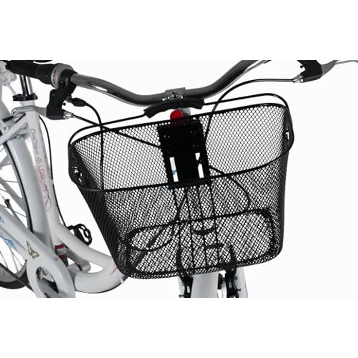 DaCapo Citybike Papilio 28'', 6-Gang-Schaltung, weiß mit Schmetterlingsmotiven, Korb, RH 48 cm – Bild 8