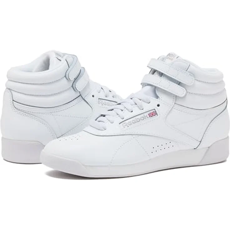 Reebok Free Style Hi Classic, Leder Sneaker mit EVA-Zwischensohle, knöchelhoch, weiß – 4 Großbritannien - 37 EU - 6,5 US – Bild 8