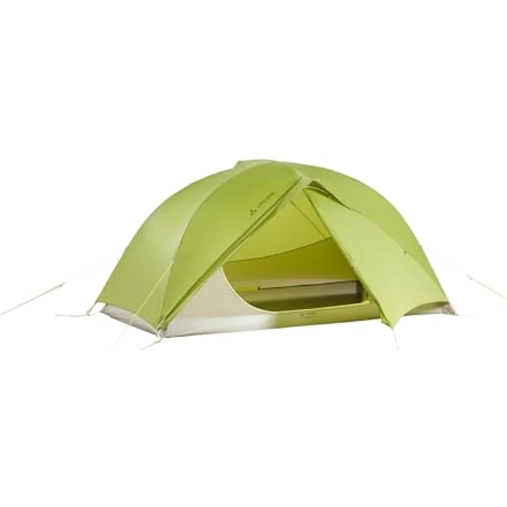 Vaude Space Seamless Zelt, ultraleichtes Kuppelzelt mit 2 Apsiden und hervorragender Kopffreiheit, cress Green, One Size – Bild 1