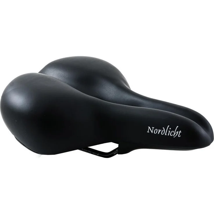 P&P Procycling Velosattel Nordlicht Feder 820, schwarz, Bequemsattel 260x210mm, 645g – Bild 1