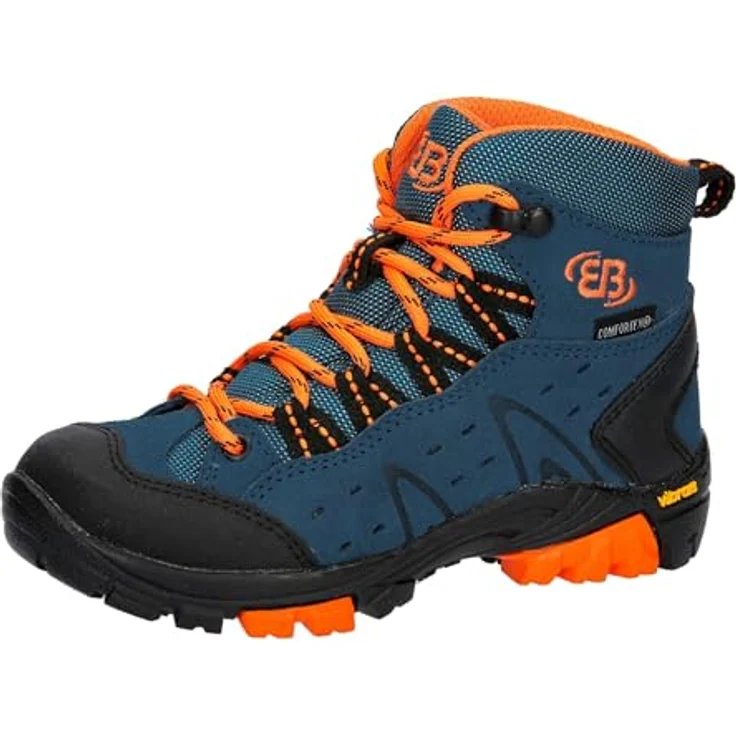 Brütting Mount Bona High Kids, Wanderschuhe für Jungen, Veloursleder, blau, Größe 30 – Bild 1