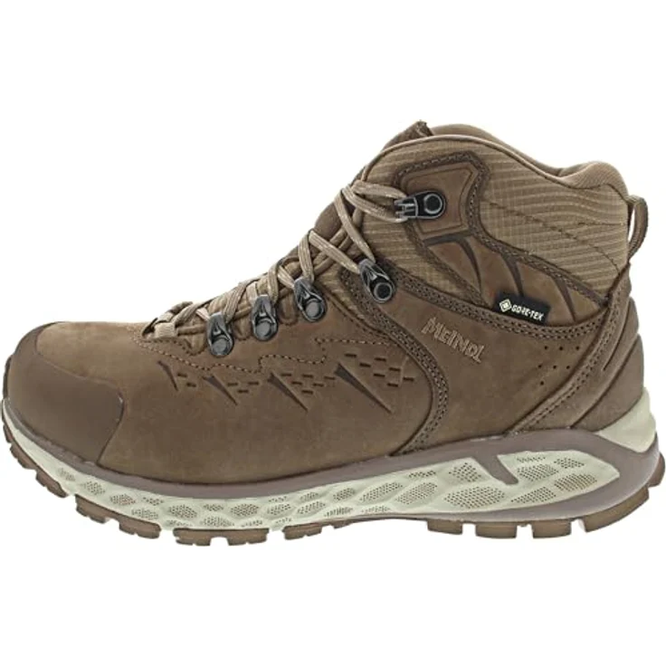 Meindl Menorca Walker Lady Mid, Damen Wanderschuhe in Braun, Größe 38, aus Nubukleder mit Gummilaufsohle und weit geschnitten – Bild 2