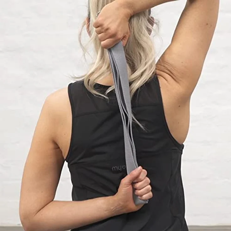 Myga Yoga Zubehör Set, 2 Rutschfeste Yoga Blöcke & Verstellbarer Yoga Gurt, grau, Optimaler Support für Anfänger & Fortgeschrittene, Leicht & Tragbar – Bild 5