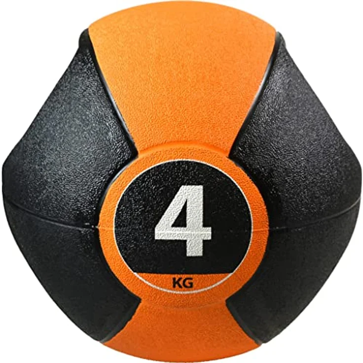 Pure2Improve Medizinball Mit Griffen 4kg, Trainingsball, Gymnastikball, Professionell Turnhalle Ball – Bild 3
