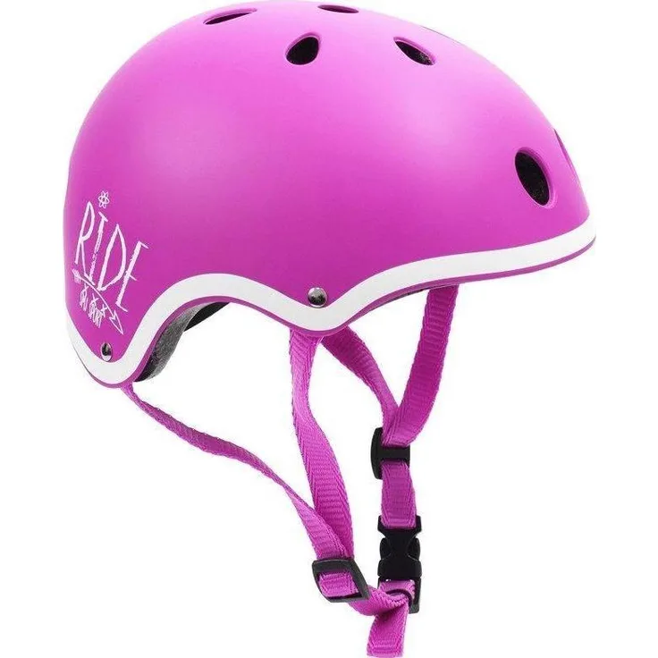Smj Sport Kinderhelm SMJ S, Velohelm Pink, ABS-Körper mit 11 Belüftungslöchern, verstellbar, 57-58 cm