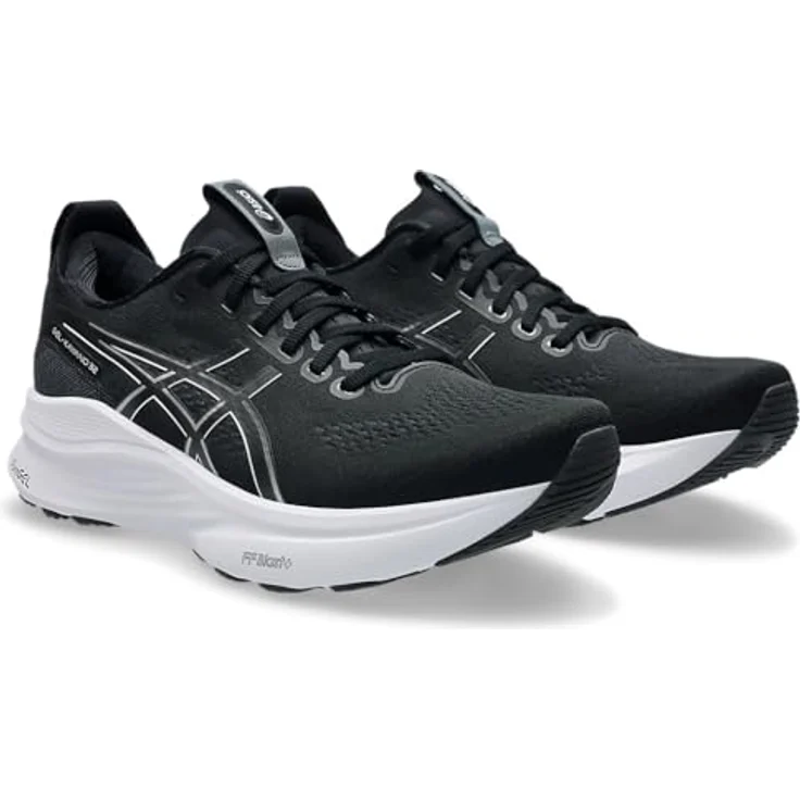 ASICS Gel-Kayano 32, Herren Laufschuhe mit GEL-Technologie und Dynamic DuoMax Unterstützung, Schwarz-Weiß, Größe 44 EU – Bild 4