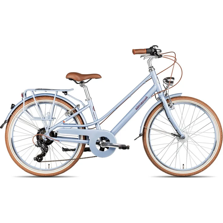 Almrausch Kinderfahrrad Marlies 6 24, 6 Gang Shimano Tourney Kettenschaltung, Straßenausstattung, violett/rosa