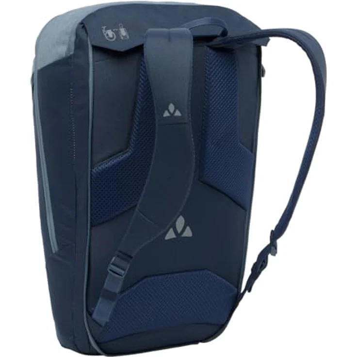 Vaude Velotasche, Gepäckträgertasche 20 l mit Rucksackfunktion und zahlreichen Fächern – Bild 5