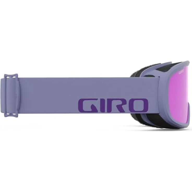 Giro Cruz Skibrille, lilafarbene Wordmarke, bernsteinfarbene Gläser, mit EVAK Vent Technologie und Anti-Beschlag-Beschichtung – Bild 4