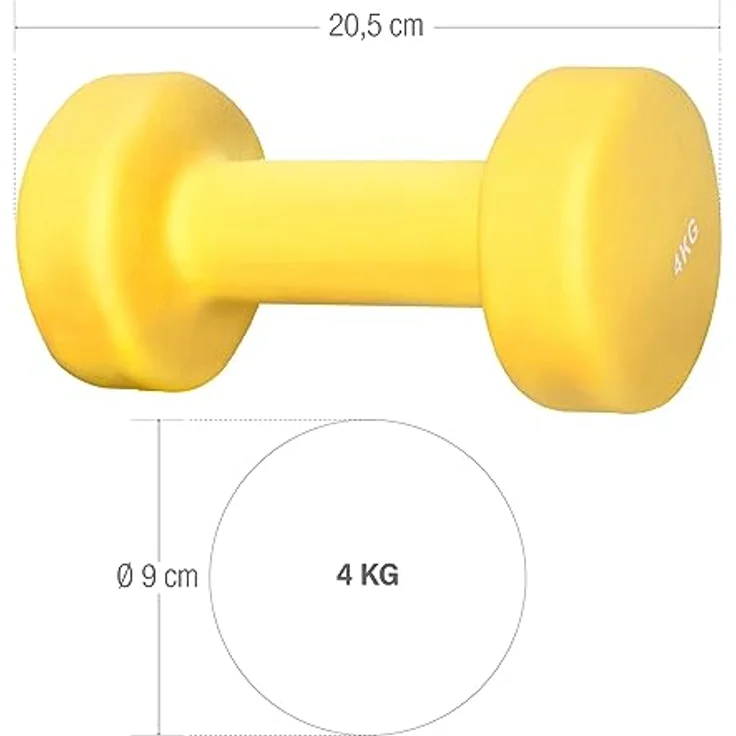 GORILLA SPORTS® Neopren Kurzhanteln - 2er Set, 2x0,5kg, 2x1kg, 2x2kg, 2x3kg, 2x4kg, 2x5kg, 31kg Komplettset, rutschfest - Hanteln, Gewichte, Hantelset, Dumbbells, Gymnastikhanteln, Fitness – Bild 2