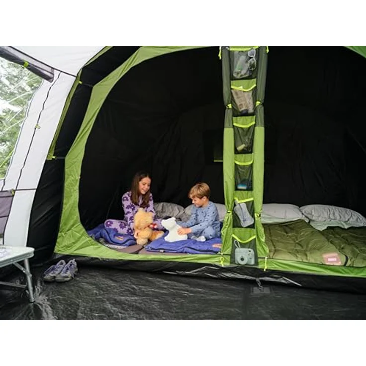 Coleman Rocky Mountain 5 Blackout Zelt | 5 Personen Familien-Tunnelzelt, 4500 mm wasserdicht, eingenähte Bodenplane – Bild 3