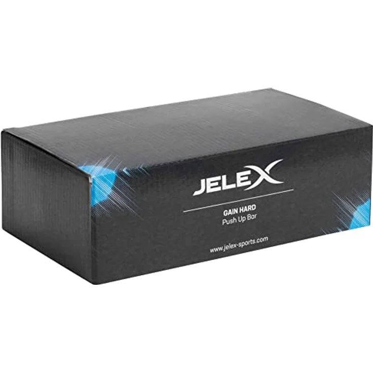 JELEX Gain Hard Push Up Bar Liegestützgriffe gepolsterte, handgelenkschonende Liegestützgriffe 2er-Set mit rutschfesten Füßen (Schwarz) – Bild 2