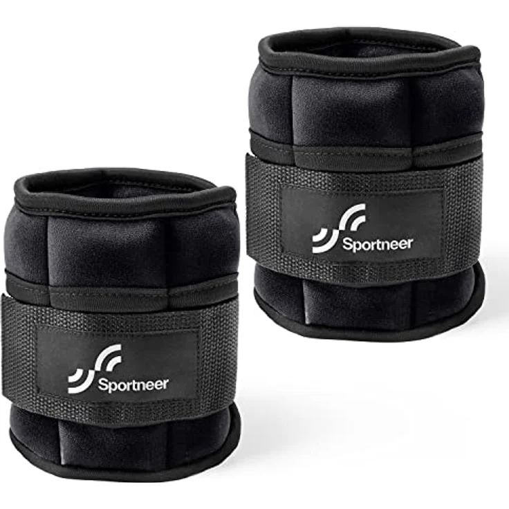 Sportneer Knöchelgewicht, Verstellbares Gewichte-Set am Knöchel, Handgelenkriemen am Handgelenk, 0,45kg-2,3kg (pro Knöchel)/0,9-4,5kg(pro Paar), 2 Packungen – Bild 5