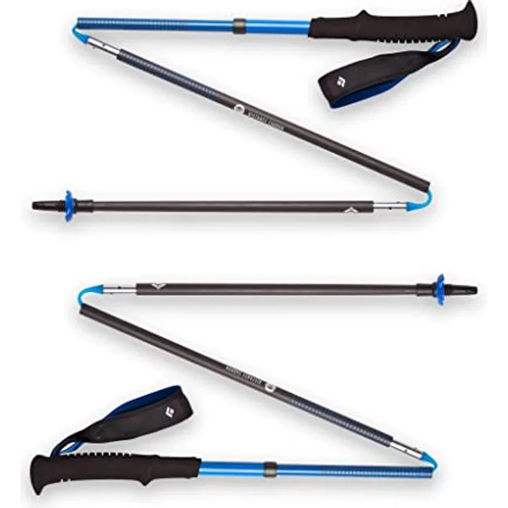Black Diamond BlaDia Distance Carbon Z Poles 110cm bu | 100% Kohlefaser-Schäfte, Z-polige Konstruktion, leicht - 140g/Stange