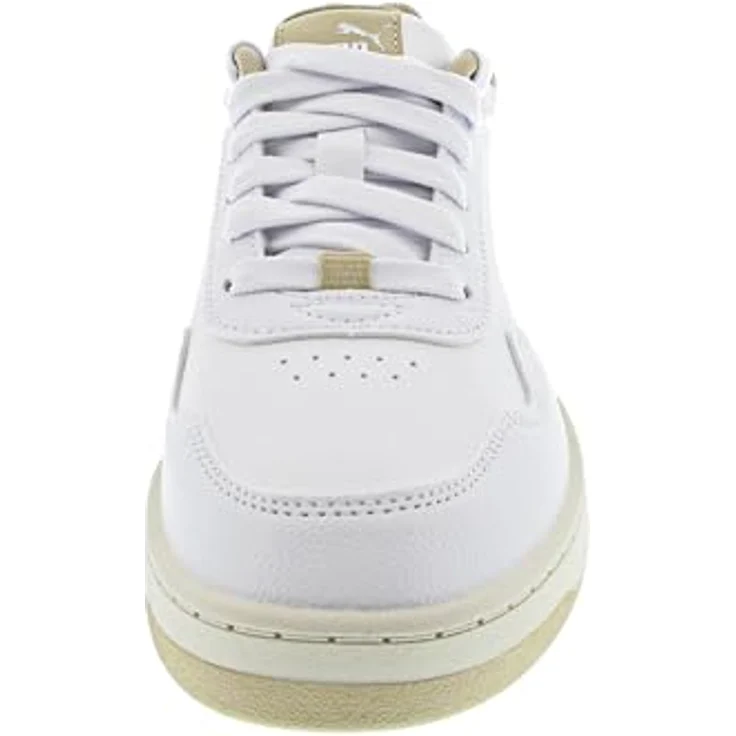 PUMA Court Classy 3950210016, Retro-Tennis Laufschuhe mit SOFTFOAM&plus; Innensohle, 7.5 in weiß-toasted almond – Bild 4