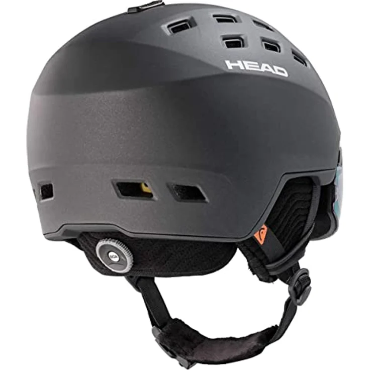 HEAD Skihelm Radar 5K Photo MIPS 2025/26, unisex, schwarz, 52-55 cm, In-Mold Technologie, belüftet, integriertes Visier mit UV-Schutz – Bild 2