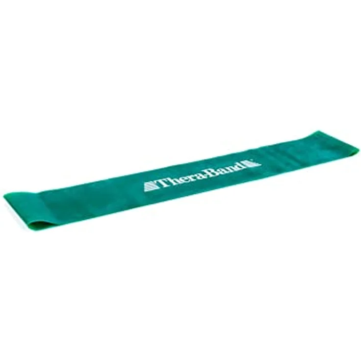 THERABAND TheraBand Übungsband Loop - 7,6 cm x 45,5 cm, Ø 29 cm, Grün | Schwer, für Erwachsene – Bild 1