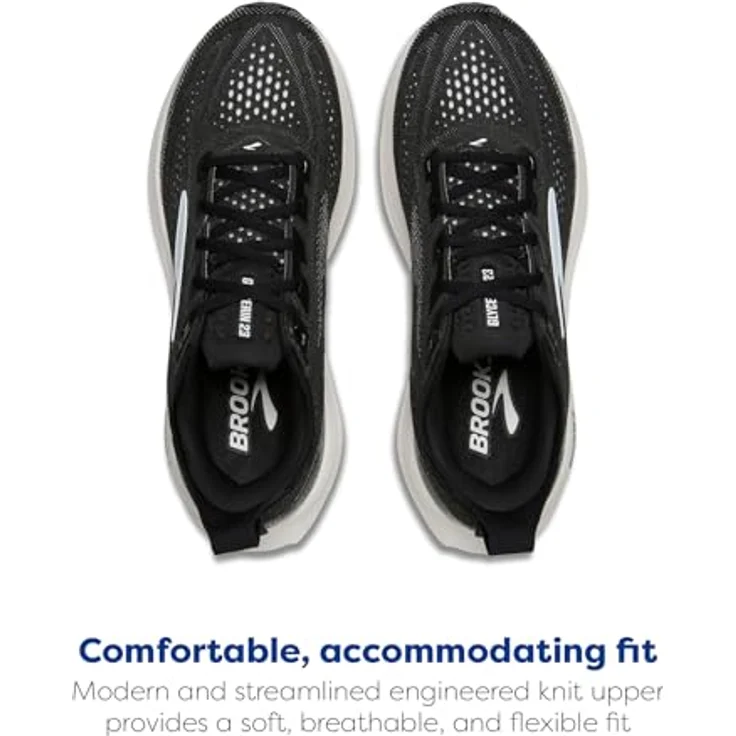 Brooks Glycerin 23, Laufschuhe für Herren in Schwarz/Weiß, Größe 41 – Bild 4
