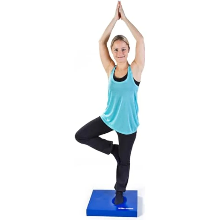 Sport-Thieme Balance Pad Vinyl, 50x40x6 cm, blau, robust, formbeständig, leicht zu reinigen, Spezialschaumstoff mit Vinyl-Ummantelung – Bild 3