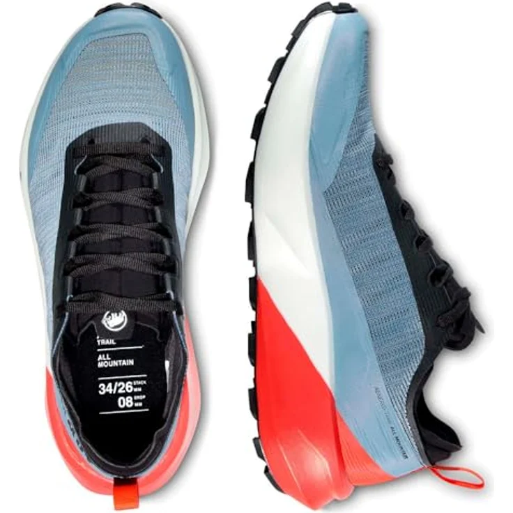 Mammut Aenergy Trail All Mountain Low Men, Strapazierfähiger Trailrunning-Schuh mit TPU-Rand und Mammut CORE Plus-Schaumstoff, Farbe: nebla-mammut red, Größe: 12 UK / 47 1/3 – Bild 6
