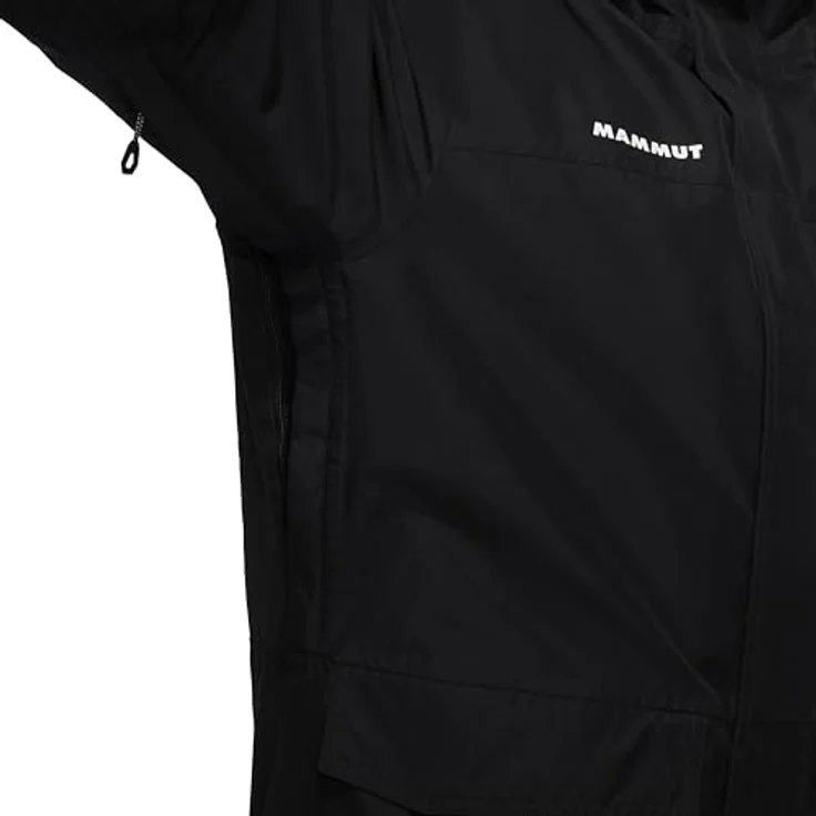 Mammut Fall Line HS Thermo Hooded Jacket, wasserdichte Skijacke mit isolierendem Material, schwarz, Größe XL – Bild 8