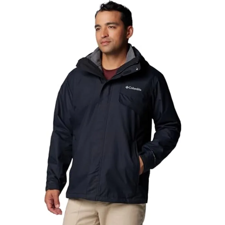 COLUMBIA Bugaboo III Fleece Interchange Jacke, 3-in-1 Skijacke mit wasserdichten Eigenschaften, schwarz, Größe S