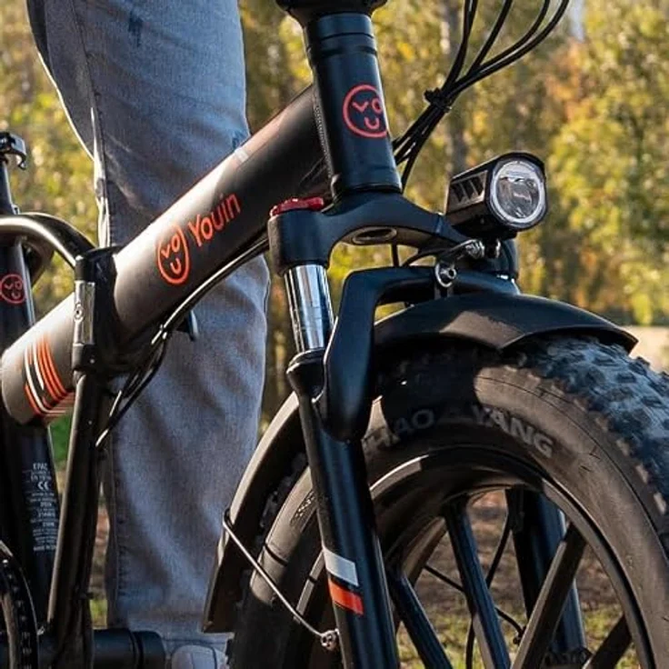 PixelPilot 20 Zoll Faltbares Fat Tire E-Bike, 250W Motor, 374Wh Akku, Reichweite bis 45 km, Shimano 7-Gang, hydraulische Scheibenbremsen – Bild 6