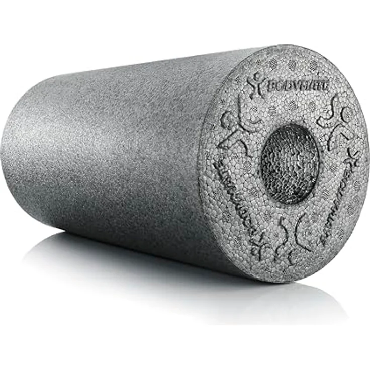 BODYMATE Faszienrolle STANDARD Mittel-Hart, inklusive Gratis E-Book, Carbon-Grey, 30x15cm – Bild 1