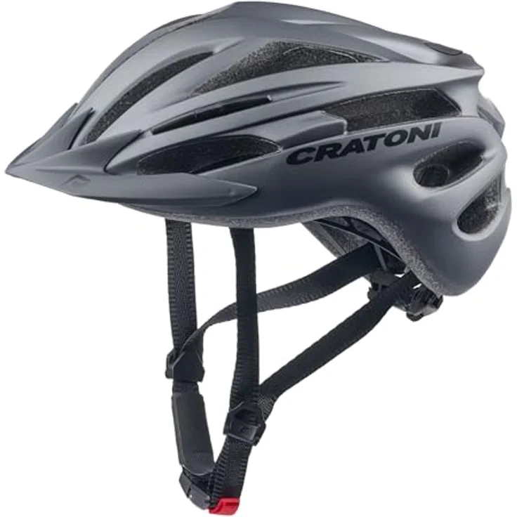 Cratoni Pacer Fahrradhelm, Allroundhelm mit 20 Ventilationsöffnungen und antibakteriellem Polster, Midnight, L-XL (58-62 cm)