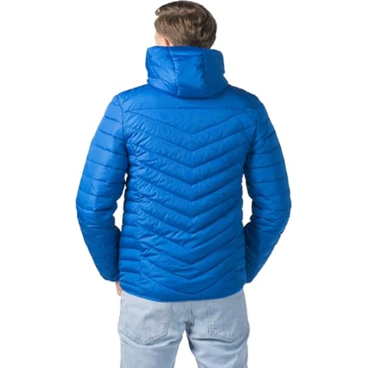 Erima CMPT Puffer Jacke Herren, leichte Steppjacke mit abnehmbarer Kapuze und elastischem Einfassband, blau, Gr 3XL – Bild 7