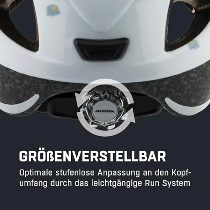 Alpina Kids Ximo White Bear Gloss, Größe 47 - 51 cm - Fahrradhelm, Farbe Weiß – Bild 6