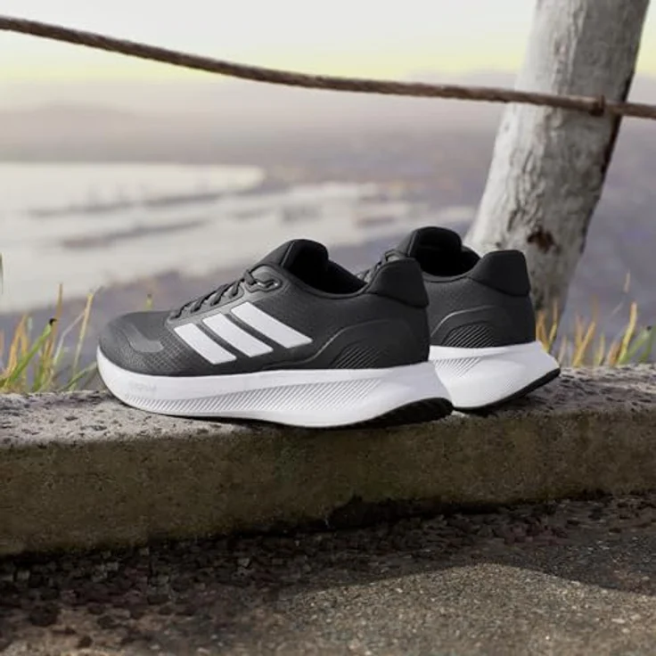 adidas Runfalcon 5, Damen Laufschuhe für Roadrunning, leicht und atmungsaktiv, Schwarz, Größe 38 – Bild 2