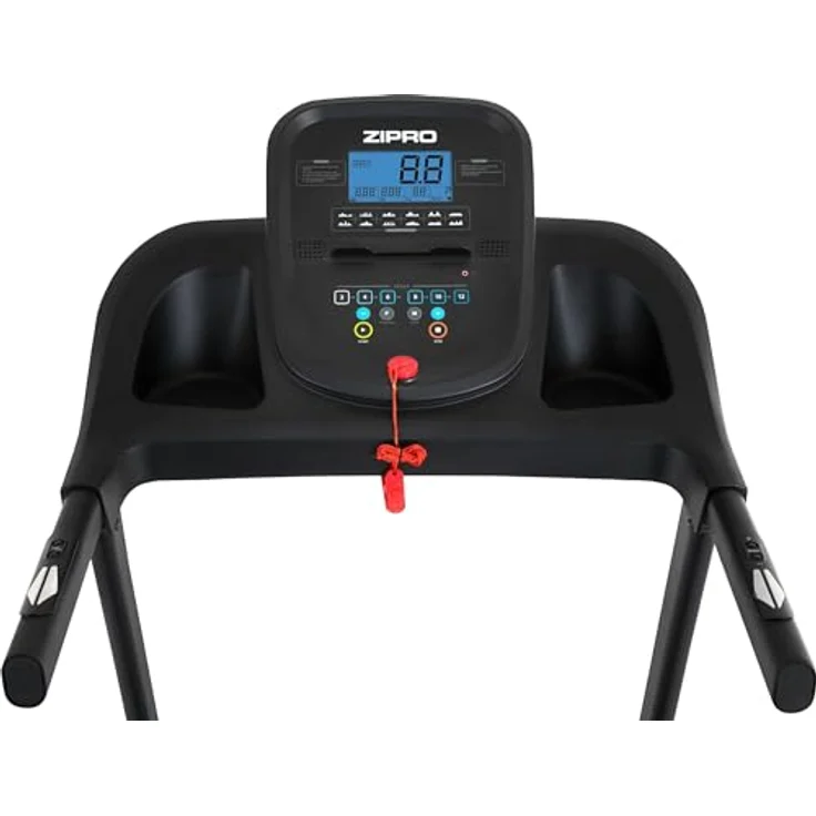 Zipro Laufband mit Steigung Tekno, Treadmill für Zuhause bis 14km/h, Walking Pad bis 120kg, klappbarer Heimtrainer mit 12+3 Trainingsprogrammen, Laufgerät 1.5-2.5 PS Motor, Steigung, LCD Display - Preisvergleich – Bild 6