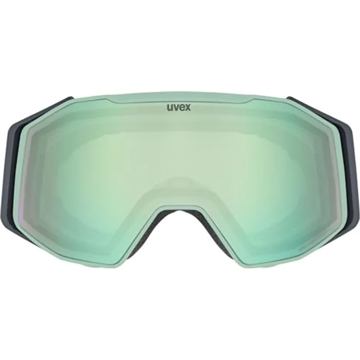 Uvex gravity FM, verspiegelte Skibrille mit Anti-Fog-Beschichtung, Over-The-Glasses-Design, oxid matt/opal-orange, one size – Bild 2