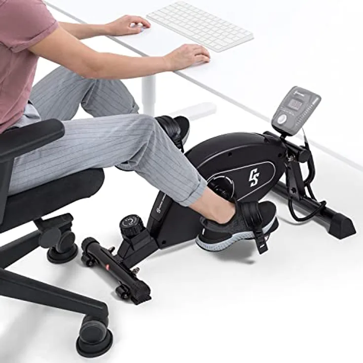 Capital Sports Mini Fitness Fahrrad, Heimtrainer im Sitzen für Senioren & Sportler, Ergometer Minibike für Fitness, Beintrainer Leise, Deskbike mit Magnet-Widerstand, Mini-Bike Sportgeräte für Zuhause