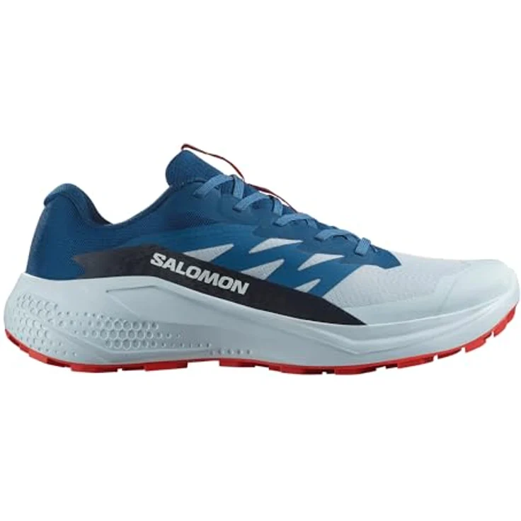 Salomon Alphaglide Ballad, Herren Laufschuhe für Trailrunning, Blau-Rot, Größe 45, mit reaktionsfreudiger Dämpfung und langlebiger Konstruktion – Bild 3