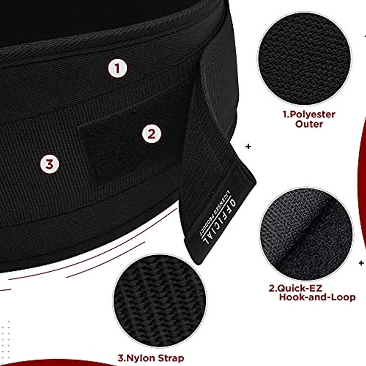 RDX 6.5” Gewichthebergürtel, Auto-Lock Trainingsgürtel, Krafttraining Powerlifting Fitness Bodybuilding Gürtel, Gewichtheben Gepolstert Gym Weight Lifting Belt, Männer Damen Kreuzheben Workout – Bild 4