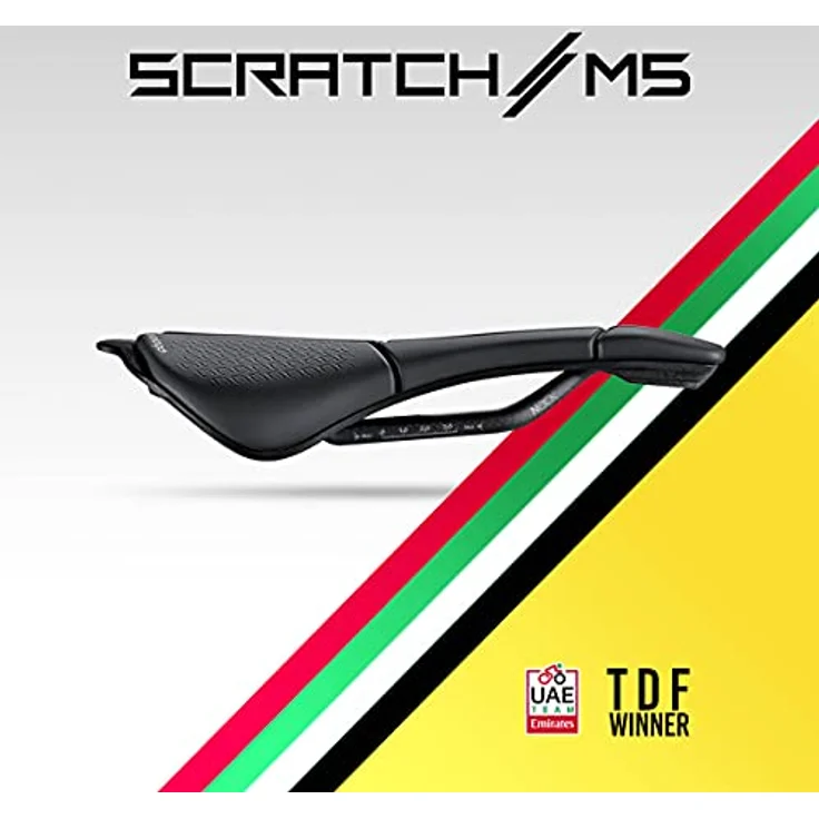 Prologo Scratch M5 CPC, Fahrradsattel in Schwarz, 250x140mm, hohe Qualität gegen Taubheitsgefühl – Bild 5