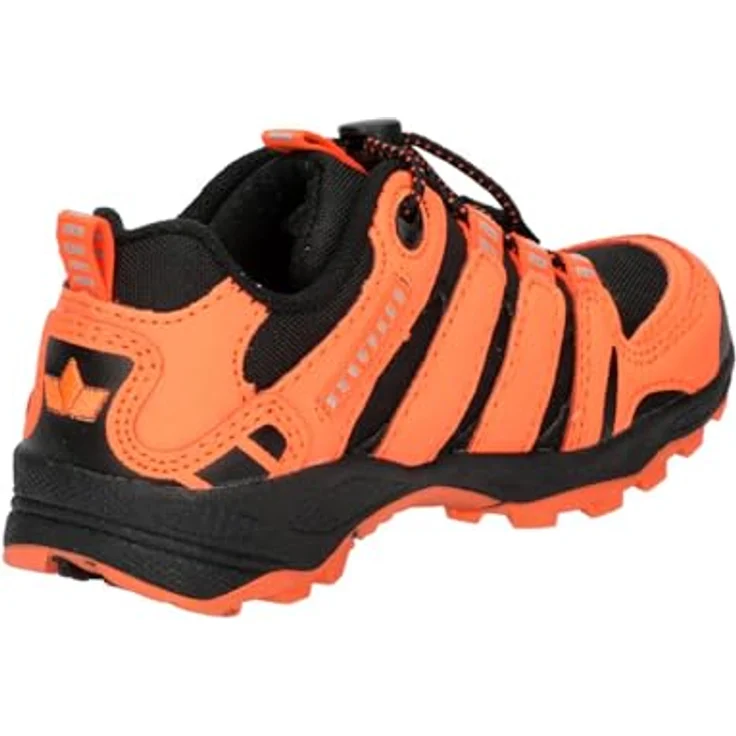 Lico Fremont Outdoorschuh, Wanderschuhe in schwarz/orange mit Schnellschnürsystem und profiliertem TPR-Laufsohle, Größe 25 – Bild 4