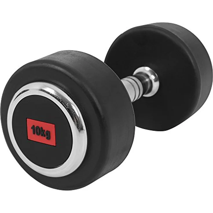 GORILLA SPORTS® Kurzhanteln - Einzeln / 2er Set, Gewichte von 2,5 bis 50 kg, mit/ohne Ablage, aus Gusseisen, Gummiert, Griff gerändelt, rutschfest - Rundhanteln, Kurzhantelset, Hantel Set, Dumbbells – Bild 2