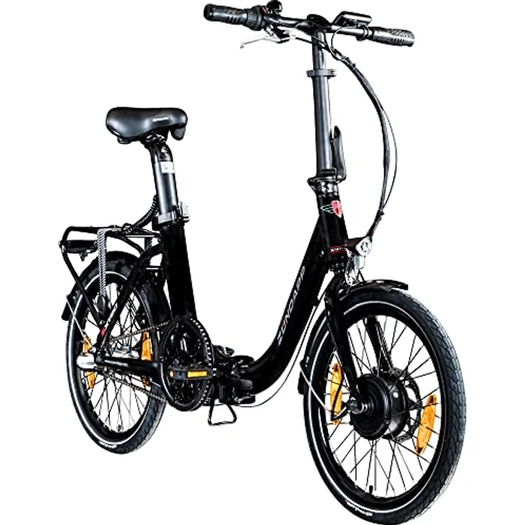 ZÜNDAPP ZXT20 E Bike 20 Zoll Faltrad Damen Herren Klapprad Ebike Elektrofahrrad klappbar E-Bike Fahrrad Elektro mit Nabenmotor Pedelec Unisex Erwachsene (schwarz)