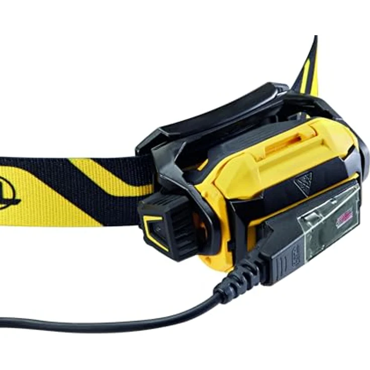 Petzl PIXA R, Professionelle LED-Stirnlampe, 600 Lumen, wasserdicht IP68, aufladbar, Schwarz-Gelb – Bild 3