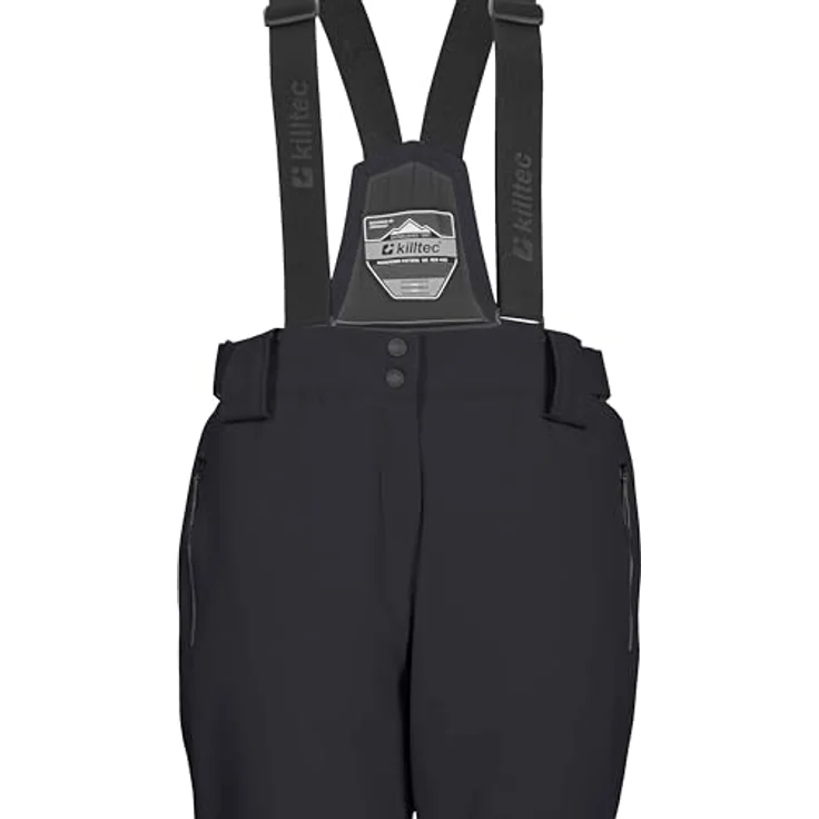 Killtec KSW 249 W, Damen Skihose mit abnehmbaren Trägern, Kantenschutz und Schneefang, wasserabweisend, Schwarz – Bild 4