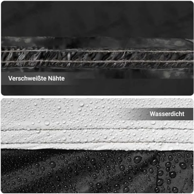 vidaXL Kuppelzelt für 4 Personen, wasserdichtes Campingzelt mit abnehmbarem Überzelt und Insektenschutz, Weiß Dunkel – Bild 5