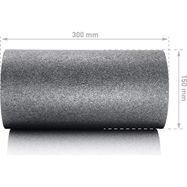 BODYMATE Faszienrolle STANDARD Mittel-Hart, inklusive Gratis E-Book, Carbon-Grey, 30x15cm – Bild 5