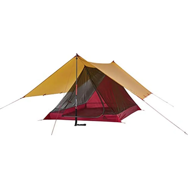 MSR Thru-Hiker Mesh House 2 Ultraleichtes Netz-Rucksackzelt, Rot, 2 Person – Bild 5