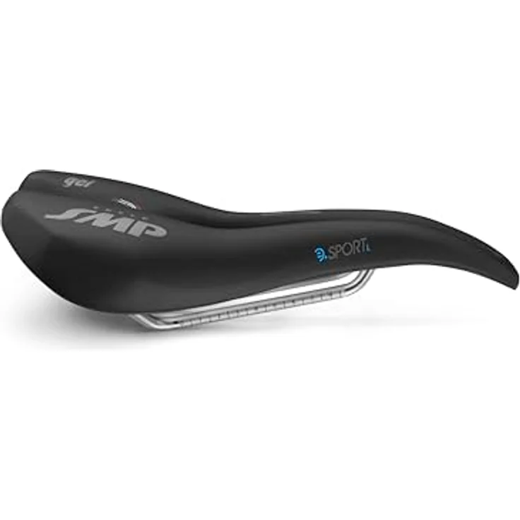 Smp Unisex E-Sport Large Fahrradsattel, Schwarz, 279x146mm, SVT Velvet Touch Bezug, kohlefaserverstärkt, für E-MTB und Elektro-Rennräder – Bild 3