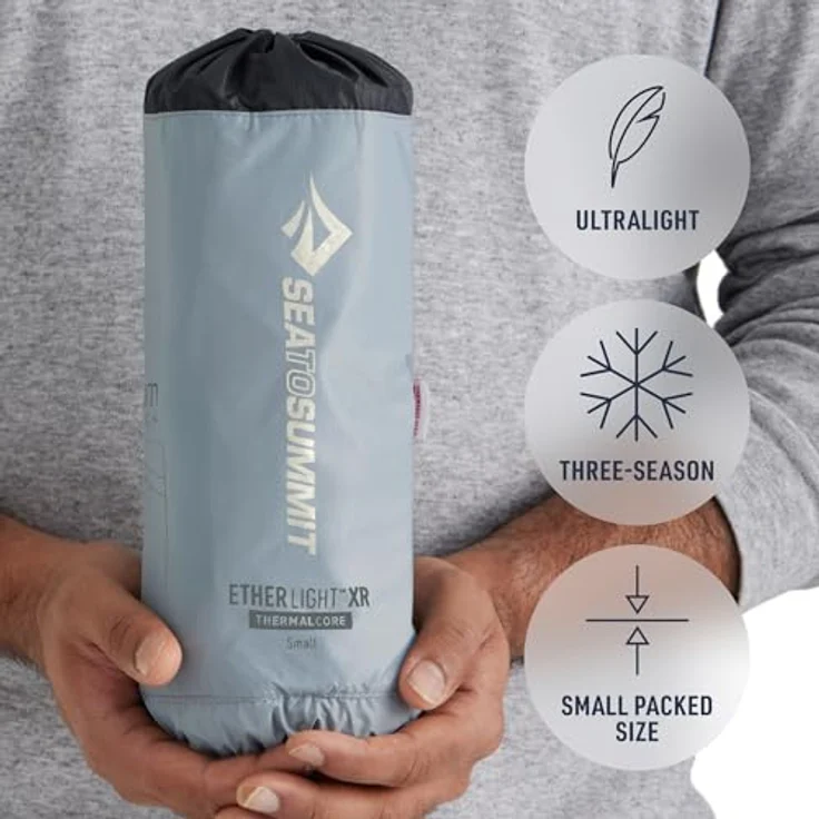 Sea To Summit Ether Light XR Insulated ASC Mat, leichte und kompakte Isomatte mit hervorragender Isolierung für kühle Nächte – Bild 4