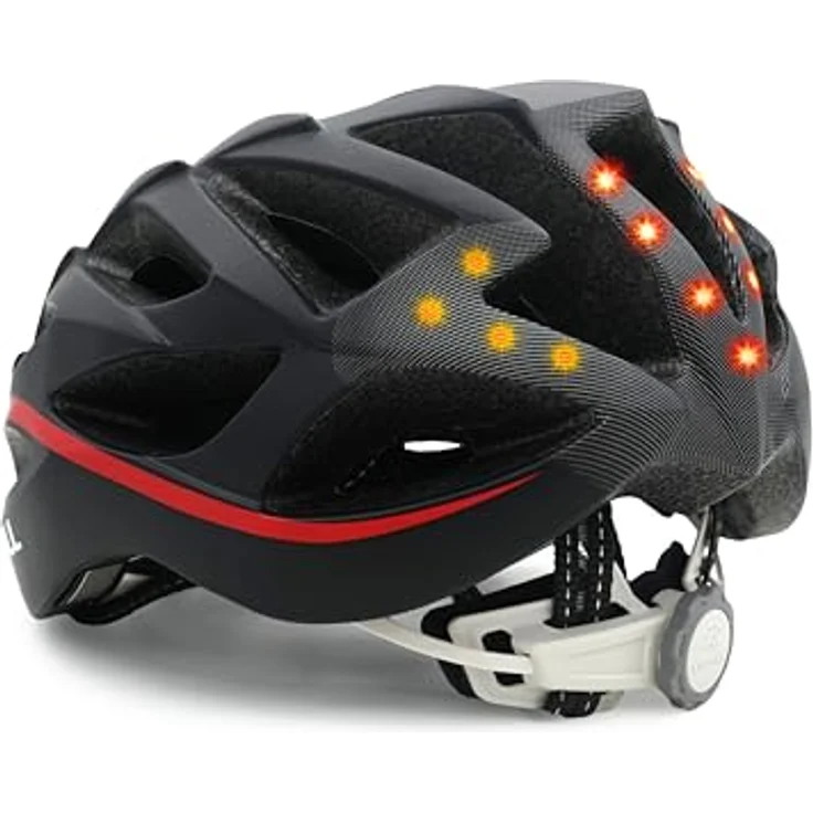 Livall Velohelm mit integrierter intelligenter Beleuchtung, Bluetooth-Lautsprechern und Sprachnavigation, 55 - 61 cm – Bild 4